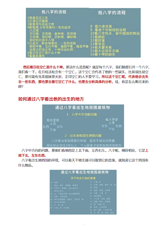 九龙道长详细版八字必备课程笔记PDF电子书（196页全·八字实战断法整理）