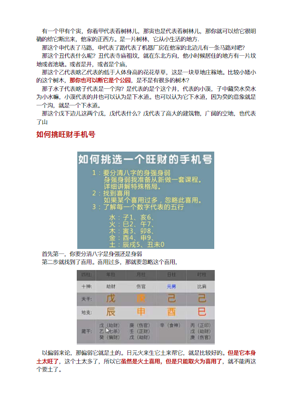 九龙道长详细版八字必备课程笔记PDF电子书（196页全·八字实战断法整理）