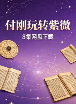 付刚玩转紫微8集网盘下载(紫微斗数轻松入门·星曜四化运势断法)