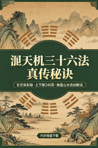 洩天机三十六法真传秘诀PDF网盘下载(玄空派彩版·上下冊240页·挨星山水吉凶断法)