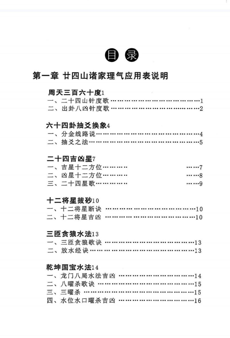 《诸家风水理气应用》PDF网盘下载（418页·廿四山理气表+玄空元运+三元十卦+廿八宿+天玉经注解）