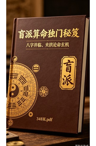 《盲派算命独门秘笈》八字并临、夹拱论命玄机 完整高清PDF共348页 风水命理玄学经典