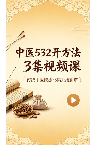 中医532开方法3集视频课程