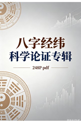 《八字经纬 科学论证专辑》248P/pdf 风水命理玄学经典