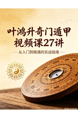 叶鸿升《奇门遁甲视频课27讲》