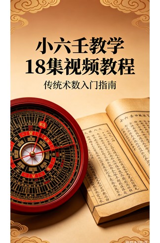 《小六壬教学18集视频教程》 占卜术数手抄秘籍