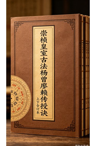 《崇桢皇室古法杨曾廖赖传授诀》全书全书上下两册合订，121筒子页/242面 古籍善本珍藏