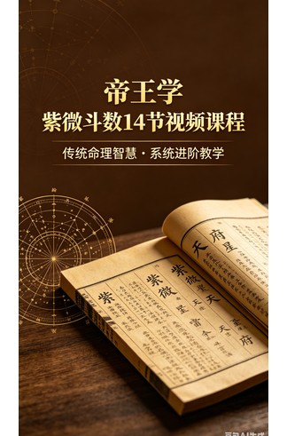 《帝王学 紫微斗数14节视频课程》 风水命理玄学经典