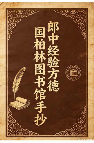 《德国柏林图书馆手抄郎中经验方》完整高清PDF 古籍善本珍藏