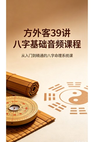 《方外客39讲八字基础音频课程》 风水命理玄学经典