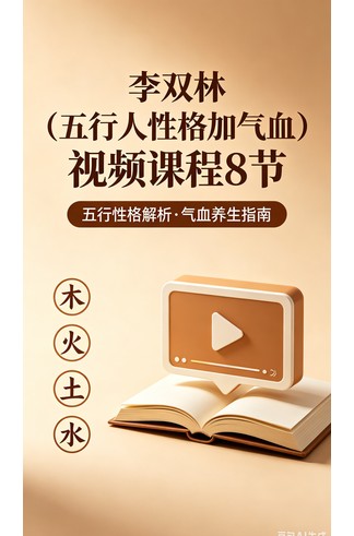 李双林（五行人性格加气血）视频课程8节