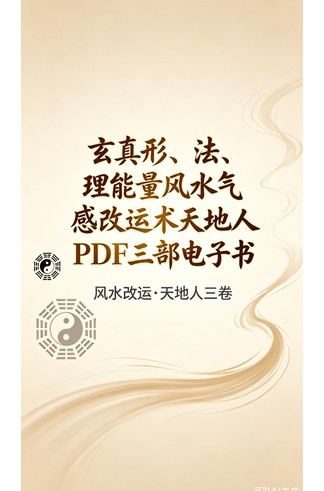 《玄真形、法、理能量风水气感改运术天地人PDF三部电子书》 风水命理玄学经典