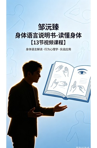 《邹沅臻身体语言说明书-读懂身体【13节视频课程】》完整高清PDF 古籍善本珍藏