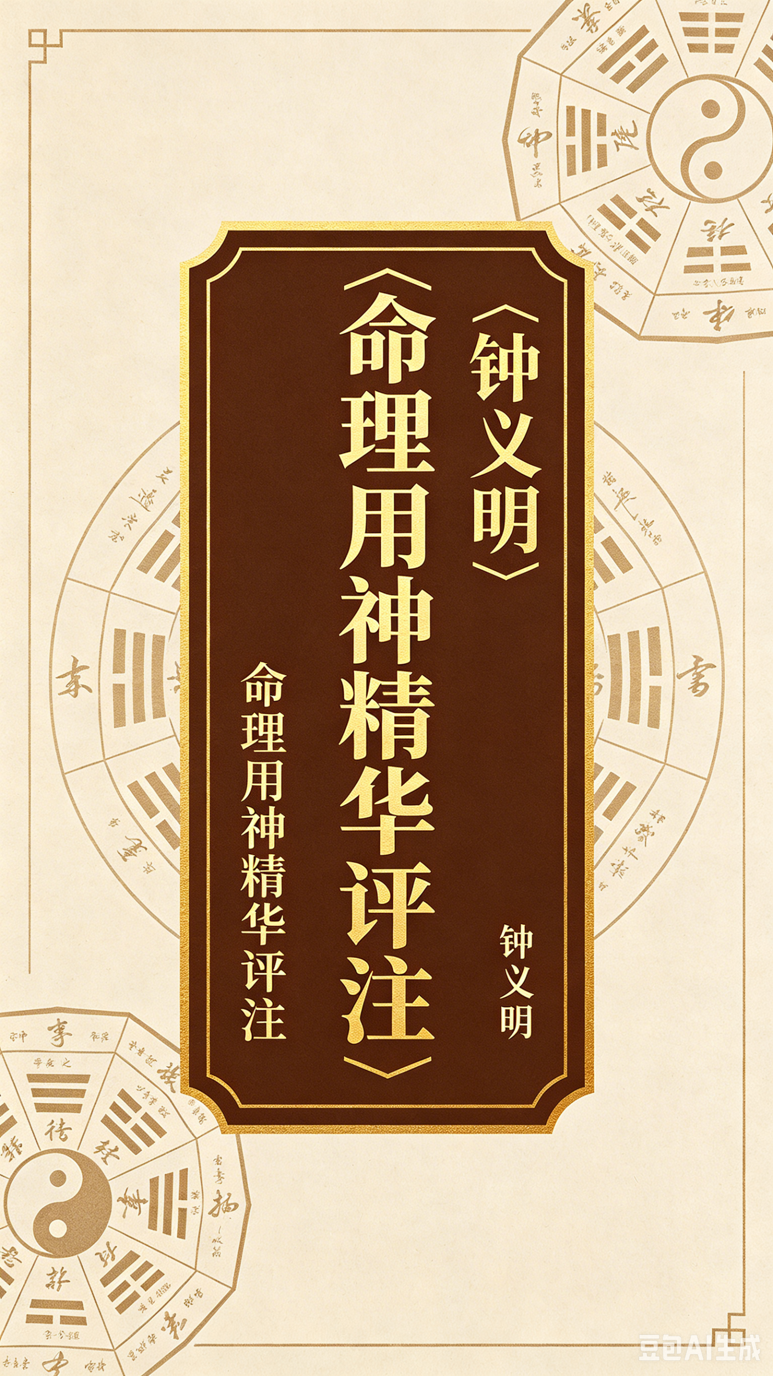 钟义明《命理用神精华评注》 风水命理玄学经典
