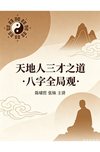 陈啸哲&张姝《天地人三才之道：八字思维中的全局观mp4》 风水命理玄学经典