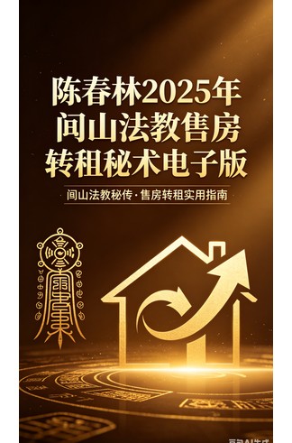 《陈春林 2025年闾山法教售房转租秘术电子版》 古籍善本珍藏