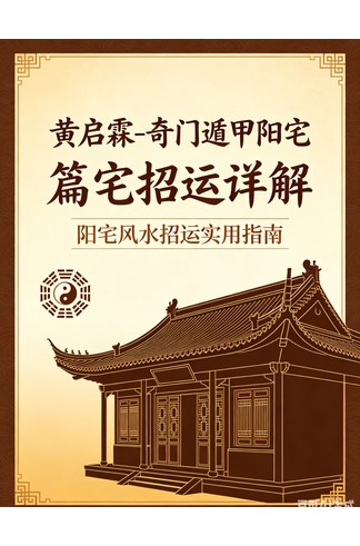 黄启霖《奇门遁甲阳宅篇阳宅招运详解》完整高清PDF 231页 八字风水经典 阳宅布局实操指南