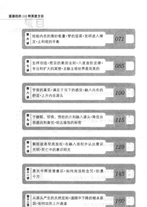 《湿婆经的112种冥想方法》 共239页