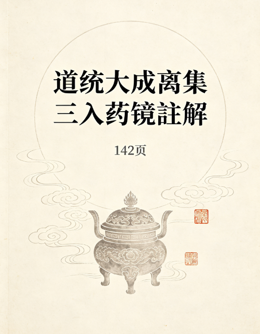 《道统大成离集三入药镜註解》 共142页