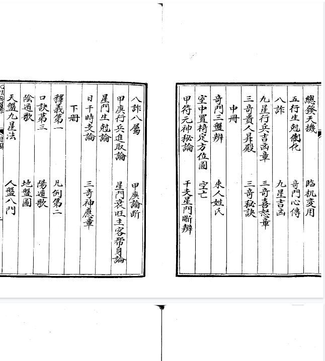 《奇门心法秘纂三卷全》华龄影印本，馆阁体抄本奇门心法秘要 共84页