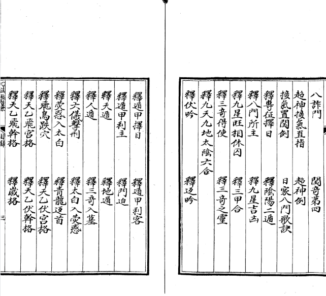 《奇门心法秘纂三卷全》华龄影印本，馆阁体抄本奇门心法秘要 共84页
