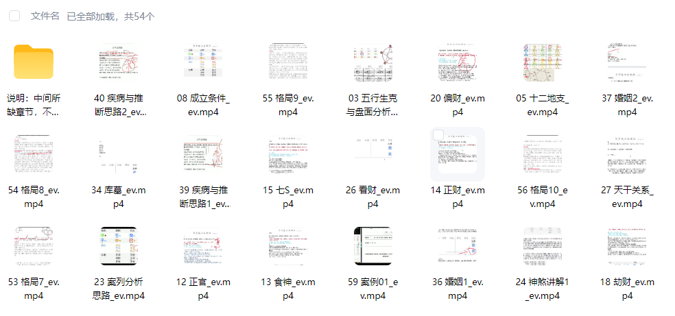 《瀚海轩新版四柱课程解析》53集完整版，八字命理排盘实战深度教学