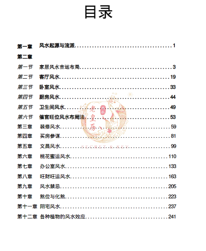 《老黄历风水布局方术》马圣惠编辑，阳宅风水与家居布局实用全书  共245页