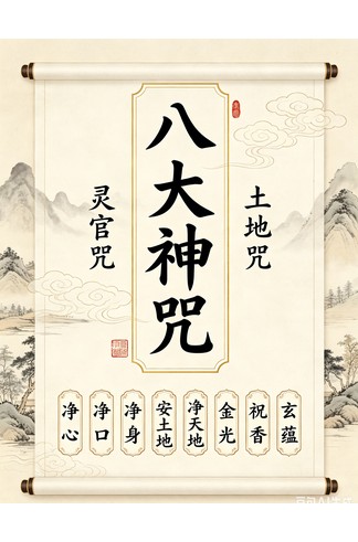 《八大神咒、灵官咒和土地咒》完整高清PDF 古籍善本 道教经典 传统文化必读
