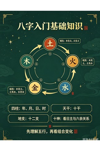 《八字入门基础知识》高清电子版 命理预测与风水布局必读 开启玄学智慧之门
