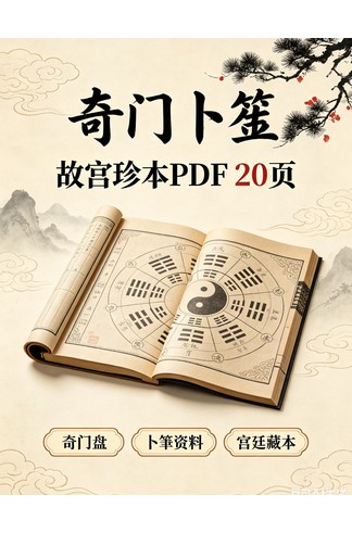《奇门卜筮.故宫珍本pdf》20页高清扫描 古籍善本 奇门学术研究
