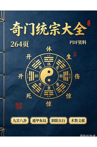 《奇门统宗大全PDF》完整高清PDF 264页 传统文化珍品
