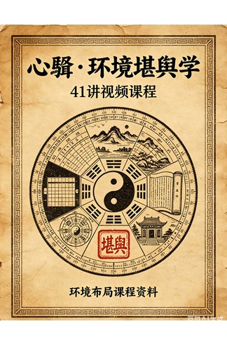 环境堪舆学视频课程推荐：心骉41讲，八宅玄空与现代建筑风水实战教学