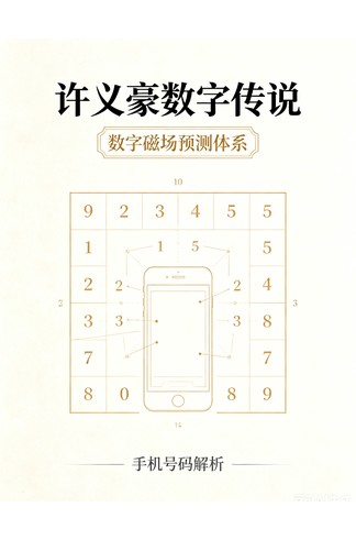《许义豪数字传说》数字磁场预测体系，手机号码与身份证号码解析