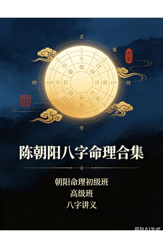 陈朝阳八字命理合集《朝阳命理初级班+高级班+八字讲义》