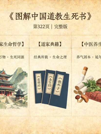 《图解中国道教生死书》PDF 322页完整版，深入解读道家的生命哲学